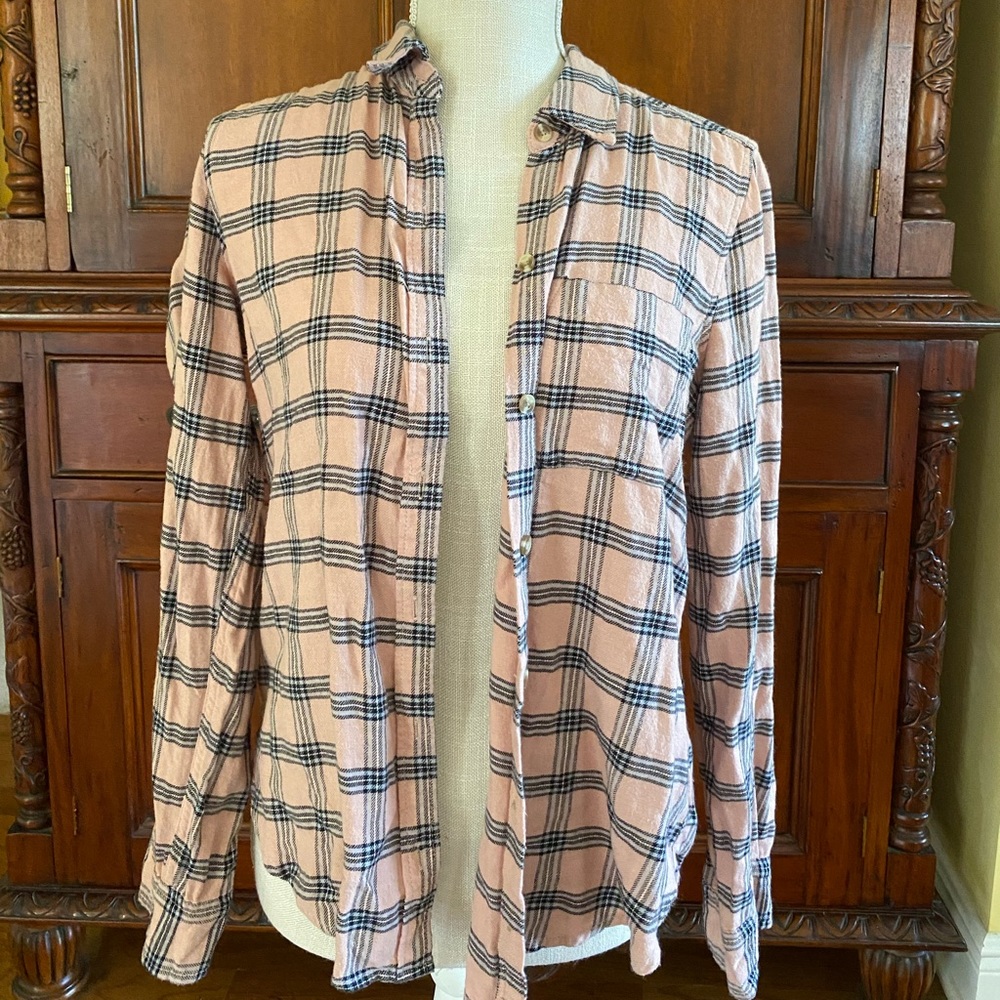 Pink plaid flannel